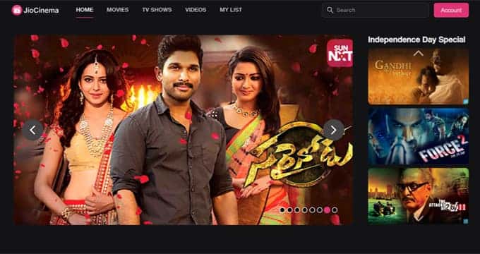 Jio Cinema - Best websites to Download Telugu Movies 2022