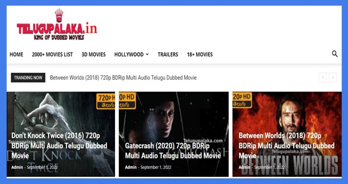 TeluguPalaka 2023 website Download Hollywood Telugu Dubbed Movies Free